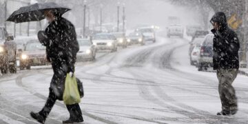 Scattered snowfall forecast across Georgia on January 13–14