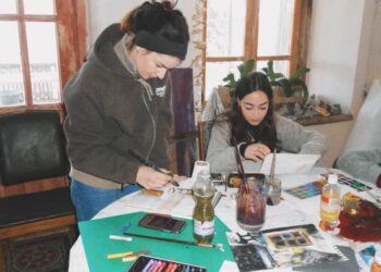 Tbilisi State Academy of arts students complete creative residency at Art Villa Garikula