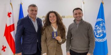 Natia Labadze becomes Georgia’s first female ship captain