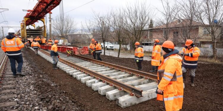 Railway infrastructure works underway on Kvishkheti–Khashuri section