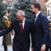 Armenia's Prime Minister Nikol Pashinyan welcomes US Vice President JD Vance in Yerevan on February 9. Photo by Kevin Lamarque, AP
