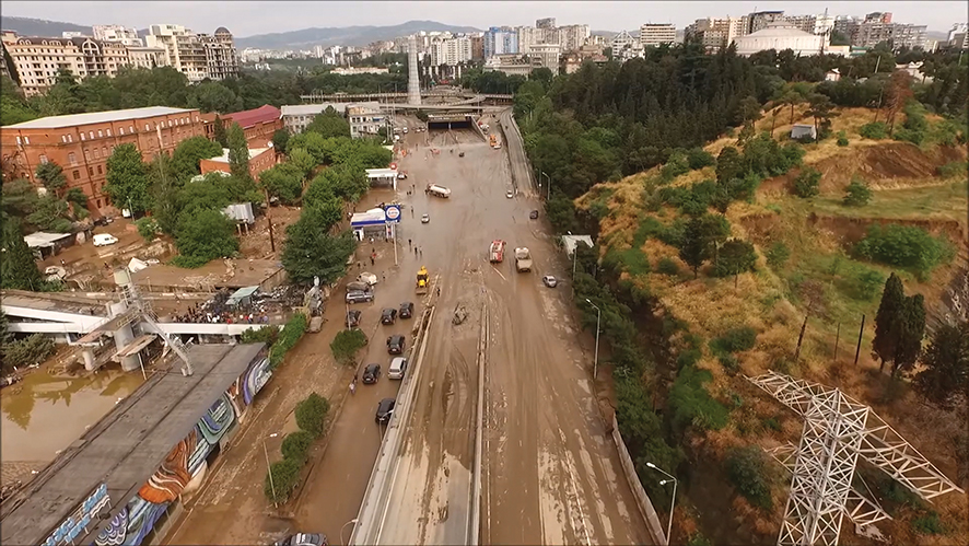 Damage to the site following the June 13, 2015 flood. Source: Civil.ge