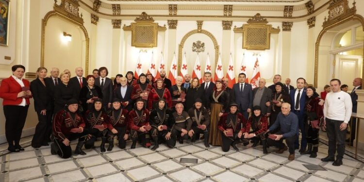 Mikheil Kavelashvili awards medals of honor to more than 30 cultural and education figures