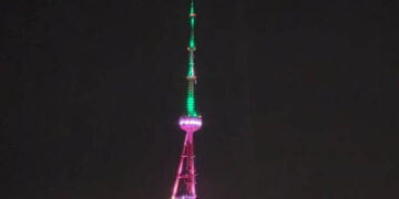 Israeli Embassy questions Tbilisi over illumination of Mtatsminda Tower in Iranian flag colors