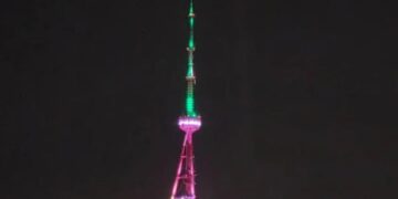 Israeli Embassy criticizes illumination of Mtatsminda Tower in Iran’s flag colors