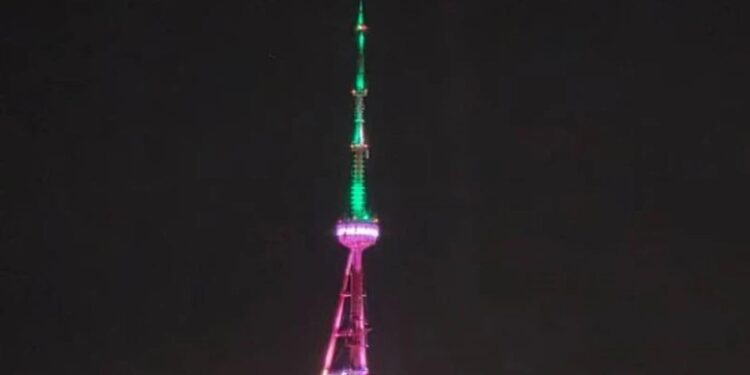 Israeli Embassy criticizes illumination of Mtatsminda Tower in Iran’s flag colors