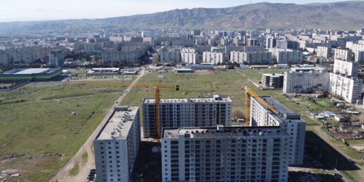 New housing complex for IDP families under construction in Rustavi
