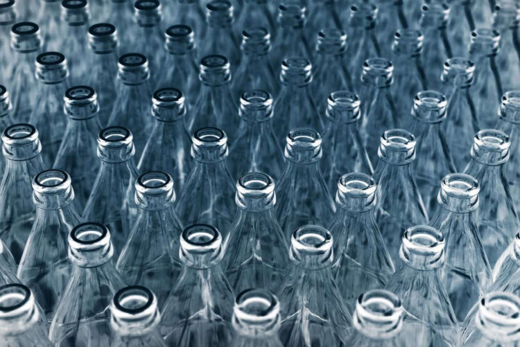 Rows of glass bottles. Photo: O.Berk.