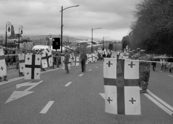 The funeral procession. Photo by the author