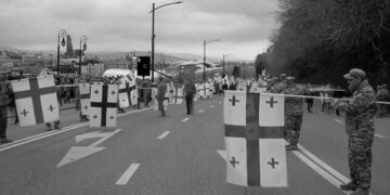The funeral procession. Photo by the author