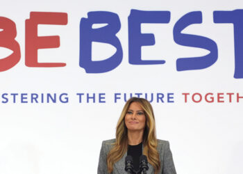 Melania Trump at this week's summit. Source: X