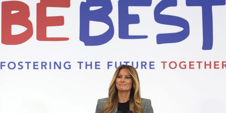 Melania Trump at this week's summit. Source: X