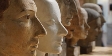 Rusudan Gachechiladze’s Shelf Portraits. National parliamentary library of Georgia, 2019. Photo by Tamar Sarajishvili