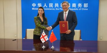 Georgian, Chinese economy ministers sign amendments to free trade deal