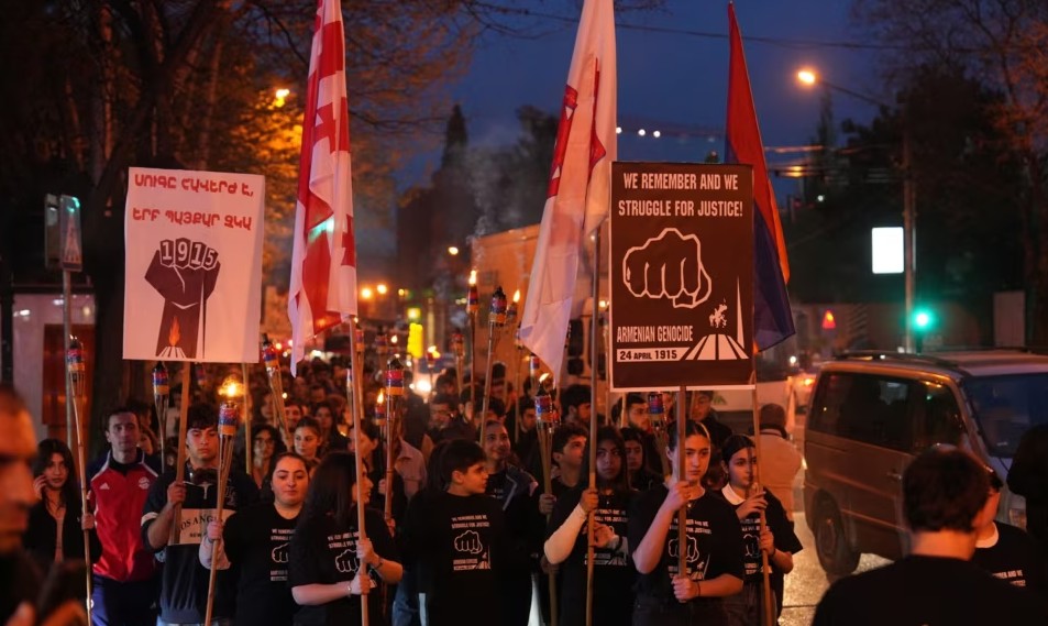 Armenians in Georgia barred from genocide commemoration near Turkish Embassy