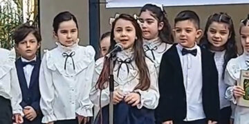 Children of Tbilisi Kindergarten 150 on Deda Ena Day. Source: International Culture Space