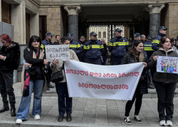 Sarjveladze questioned in Parliament as Duchenne parents protested