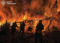 Firefighters work at a site of a Russian drone strike in Odesa region on April 29. Source: REUTERS