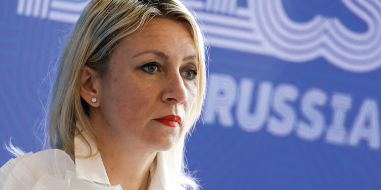 Spokeswoman of the Russian Foreign Ministry Maria Zakharova. Source: Reuters/Maxim Shemetov