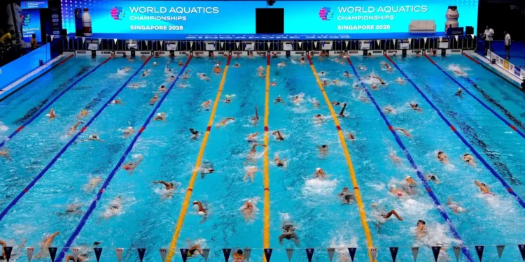 World Aquatics allows Russian, Belarusian athletes to compete under national flags