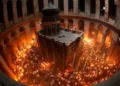 Holy Fire Descends at the Holy Sepulchre in Jerusalem