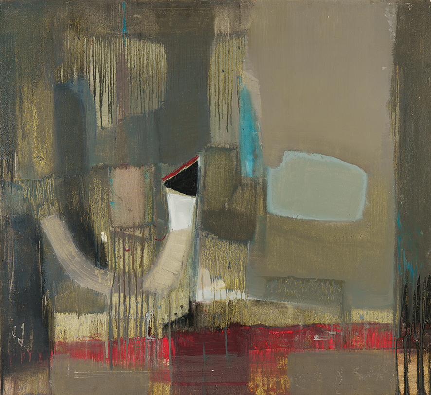 Aleksandre (Avto) Mosiashvili, Composition, 2014, acrylic on canvas, 110x120 cm. Sold for €4,000