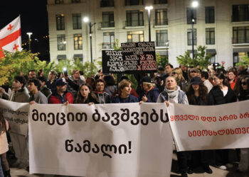 A protest in support of Duchenne patients. Source: FB