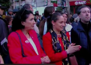 Protest march from TSU to Rustaveli Avenue begins