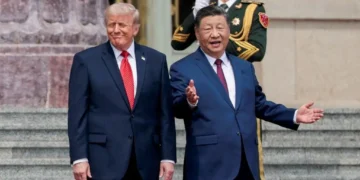 Xi hosts Trump at state banquet in Beijing after ‘good’ talks on trade and oil