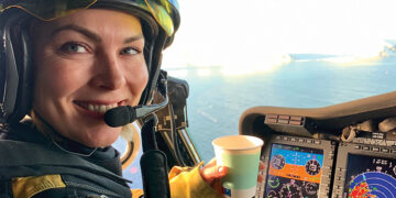 Bristow's Maria Johannessen, helicopter pilot. Source: Bristow