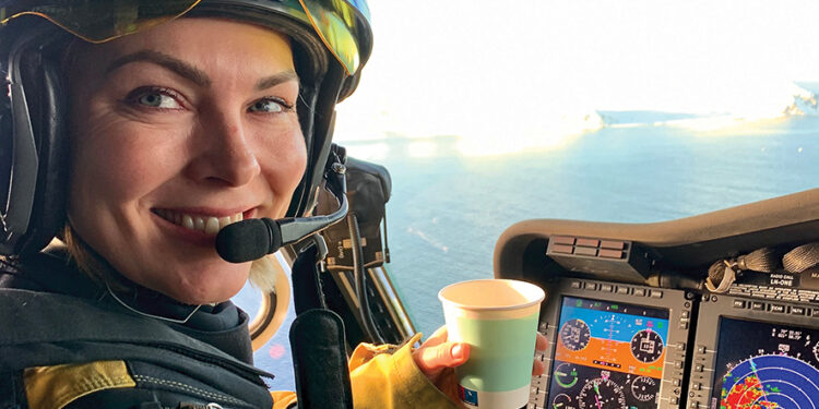 Bristow's Maria Johannessen, helicopter pilot. Source: Bristow