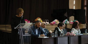 Conference on Davit Oniashvili. Source FB