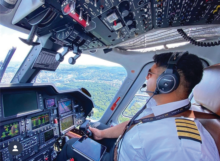 Helicopter charter pilot. Source: FB