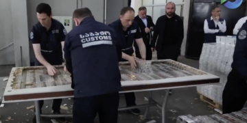 Customs seize large cigarette shipment hidden in metal doors at Red Bridge