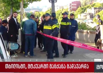 Driver arrested in connection with car plunging into Mtkvari River in Tbilisi