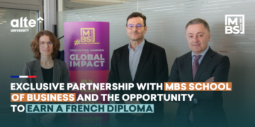 Exclusive Partnership with MBS SCHOOL OF BUSINESS and the Opportunity to Earn a French Diploma