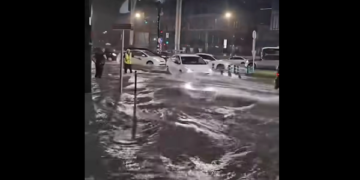 Heavy rain causes flooding and traffic disruption in Tbilisi