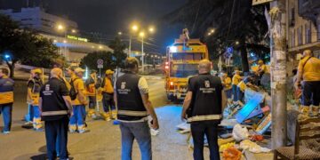 Tbilisi Municipal Inspection removes unauthorized stalls around Station Square
