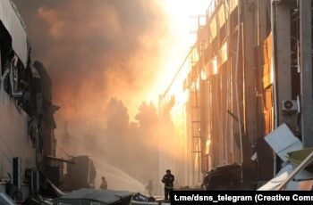 Russian missile strike on Kyiv kills two, injures five