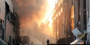 Russian missile strike on Kyiv kills two, injures five