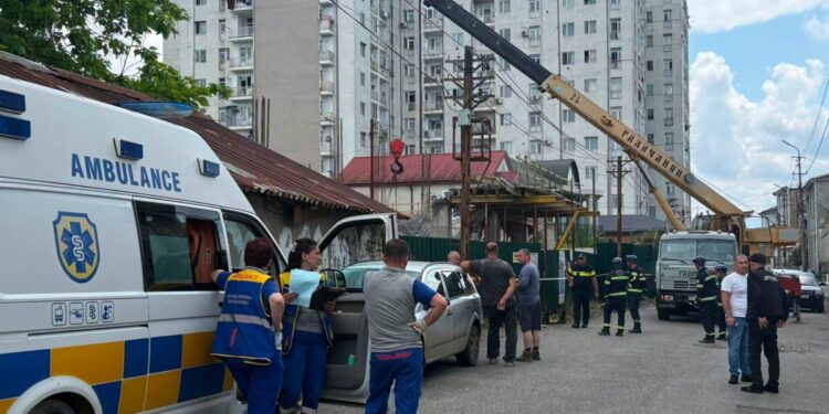 Construction worker killed after structure collapses at building site in Kutaisi
