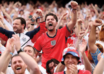 England fans. Source: BBC