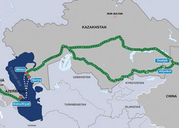 Middle Corridor map. Source: eurasianet