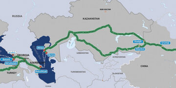 Middle Corridor map. Source: eurasianet