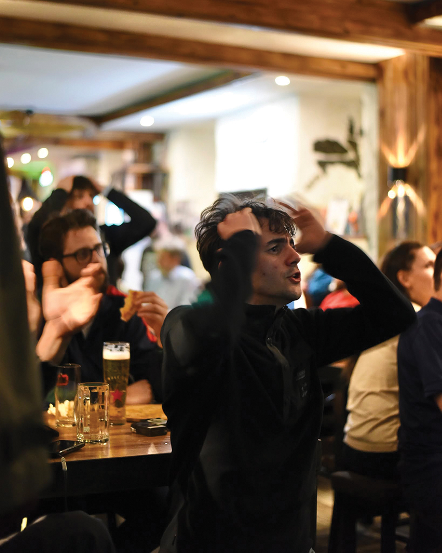Sports fans at Brown's Bar Tbilisi. Source: FB