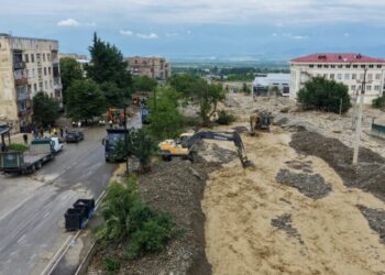 Telavi hit by severe flooding after river overflows