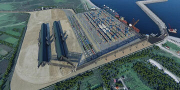Visualization of Anaklia Deep Sea Port. Source: Jamestown