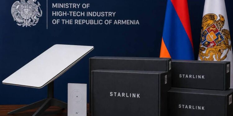 Starlink donates 56 emergency internet terminals to Armenia