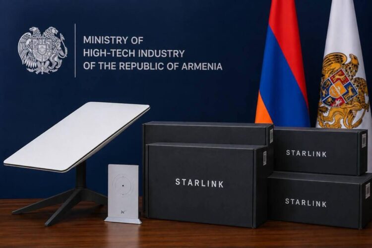 Starlink in Armenia. Source: Armenpress