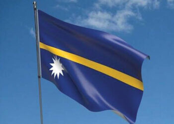 Nauru flag. Source: nwflags.co.uk